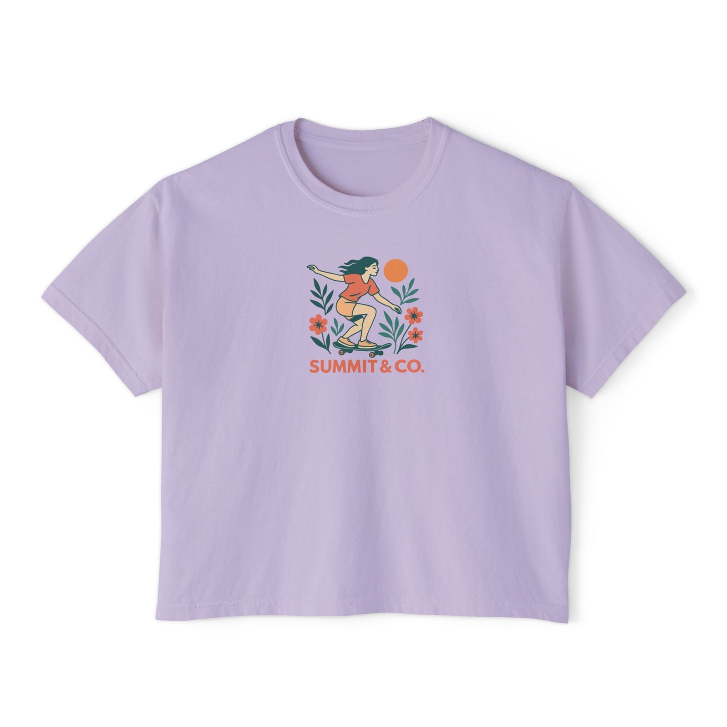 Summit&Co. Women Boxy Tee-Skater Woman