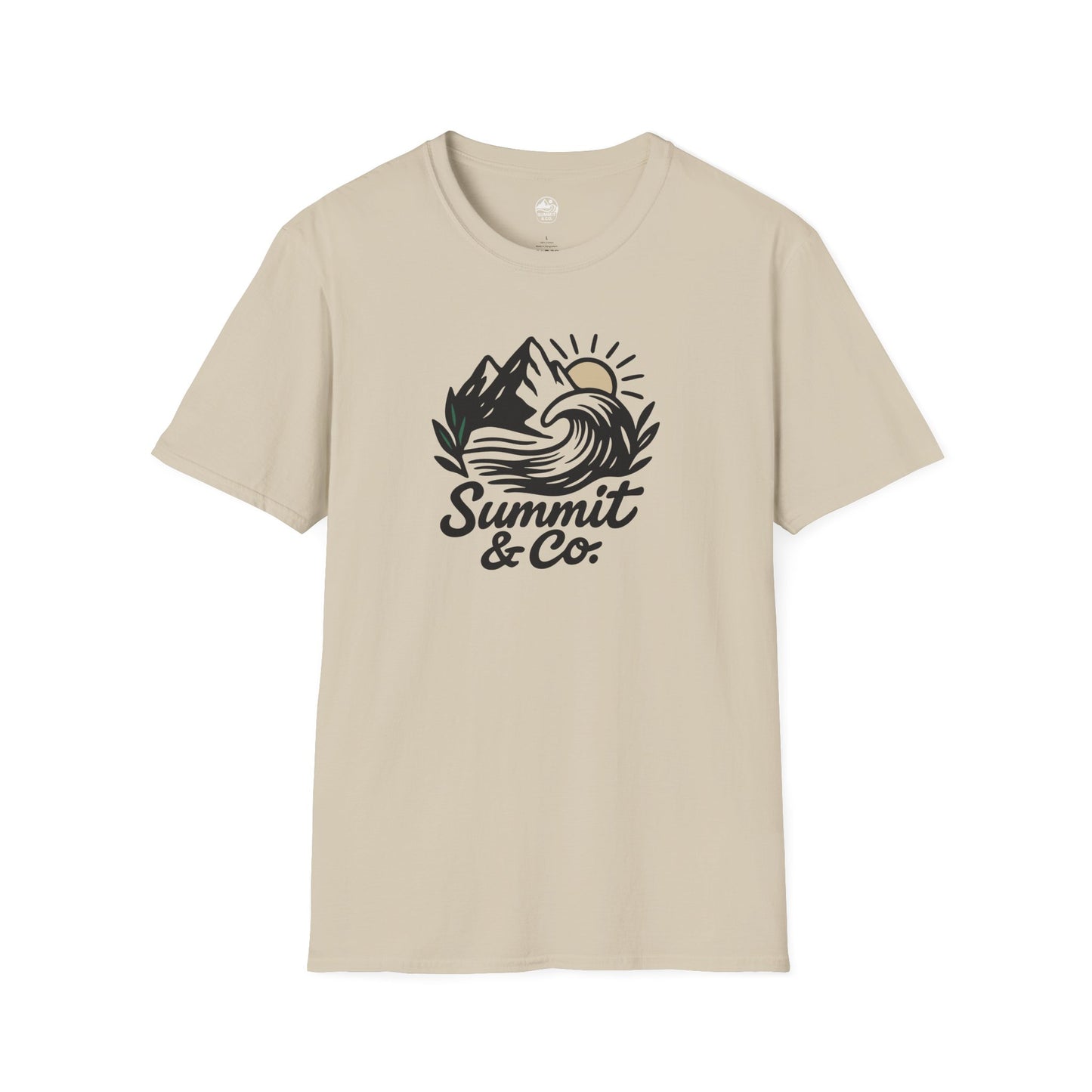 Summit&Co. Softstyle Tee-Brushed Mountains