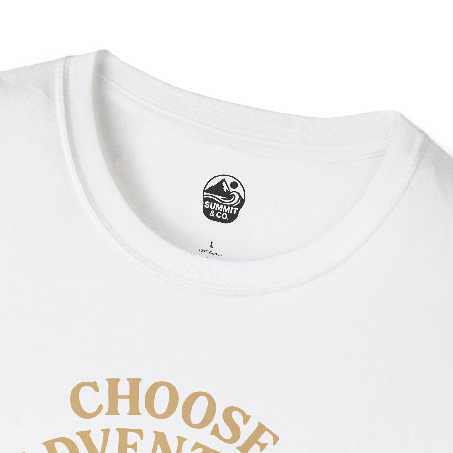 Summit&Co. Softstyle Tee-Choose Adventure (Back)