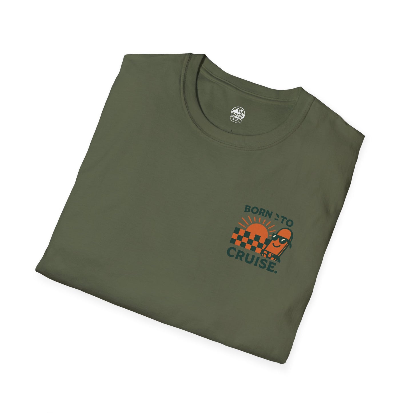 Summit&Co. Softstyle Tee-Born To Cruise (w/Back Design)