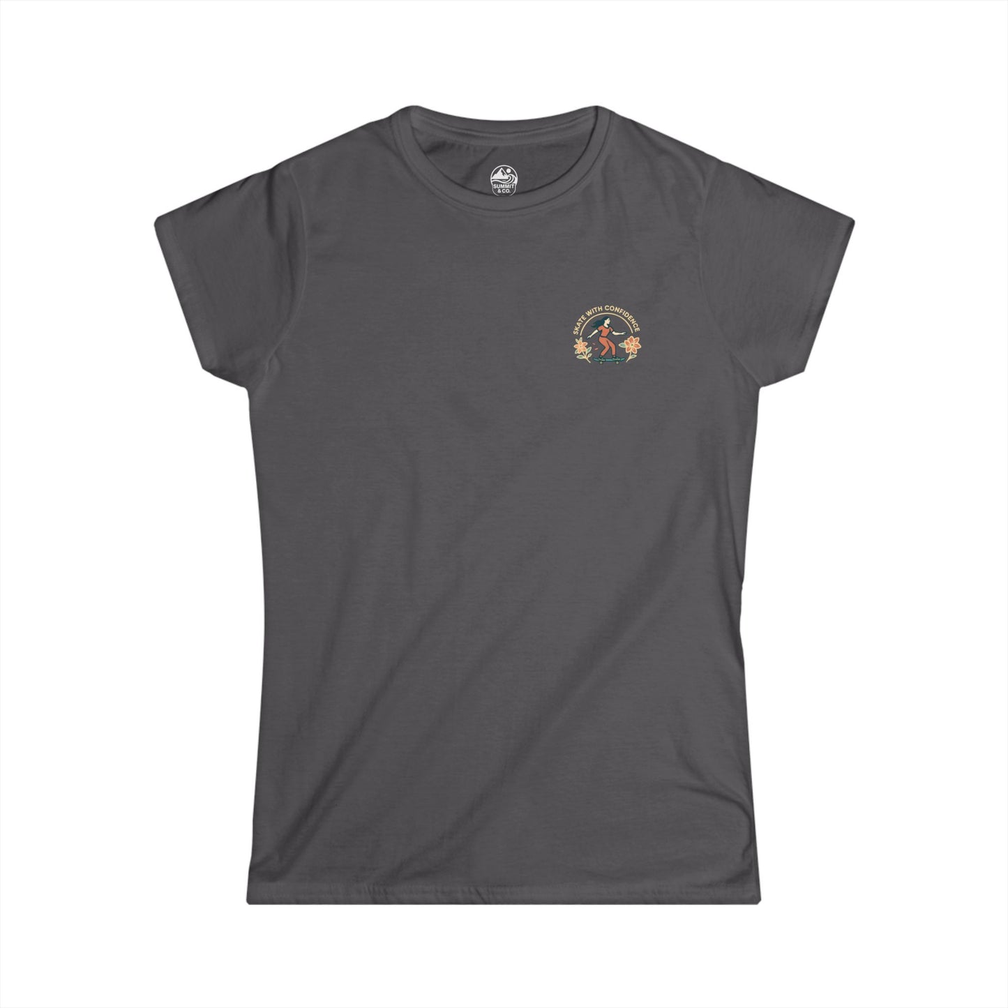 Summit&Co. Women's Slim Skate With Confidence Tee