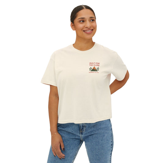 Summit&Co. Women Boxy Tee-Built For the Climb