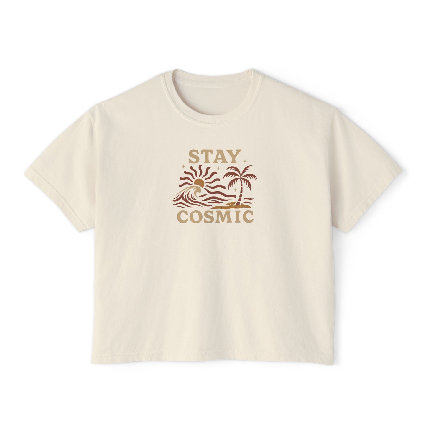 Summit&Co. Women Boxy Tee-Stay Cosmic