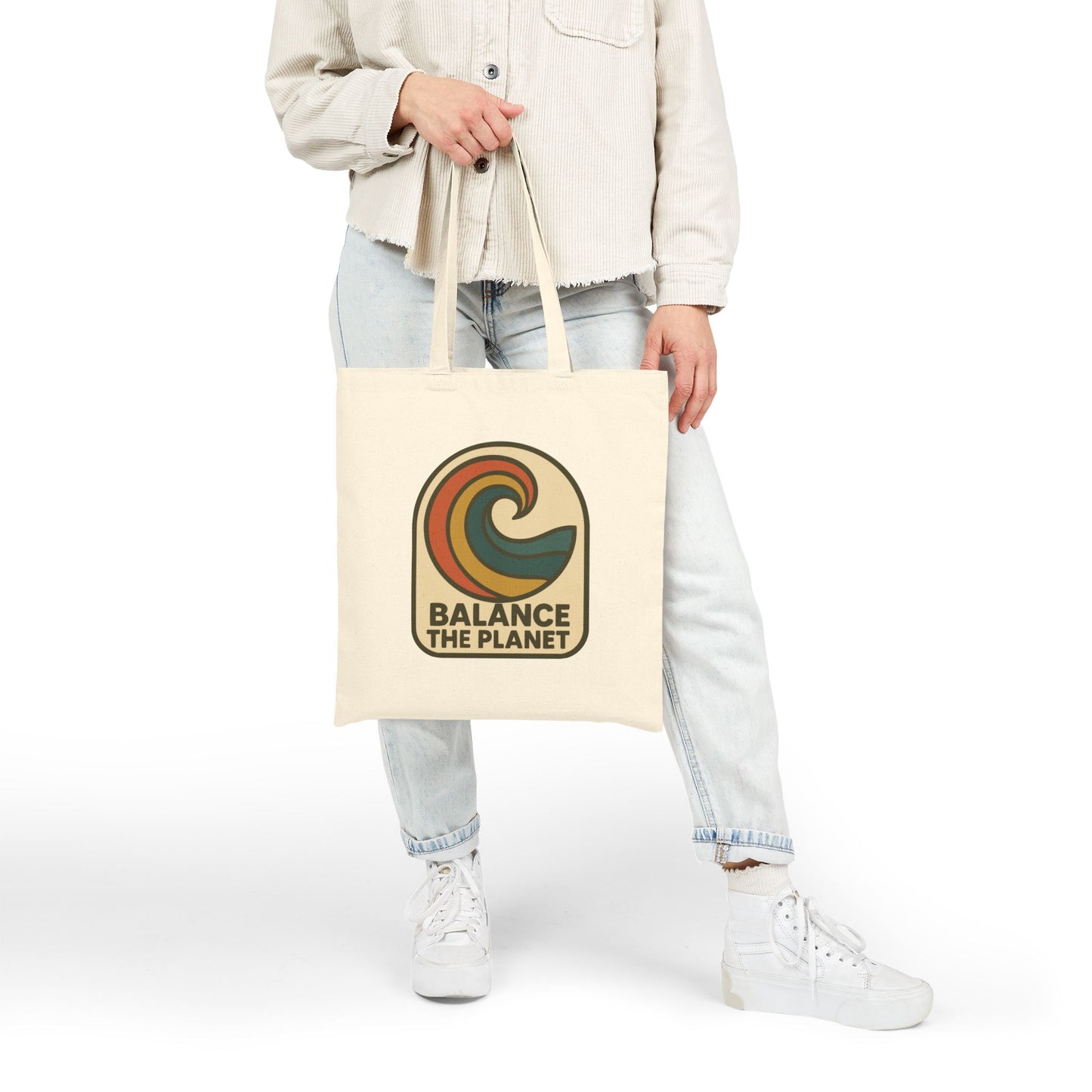 Eco-Friendly Balance The Planet Cotton Canvas Tote Bag