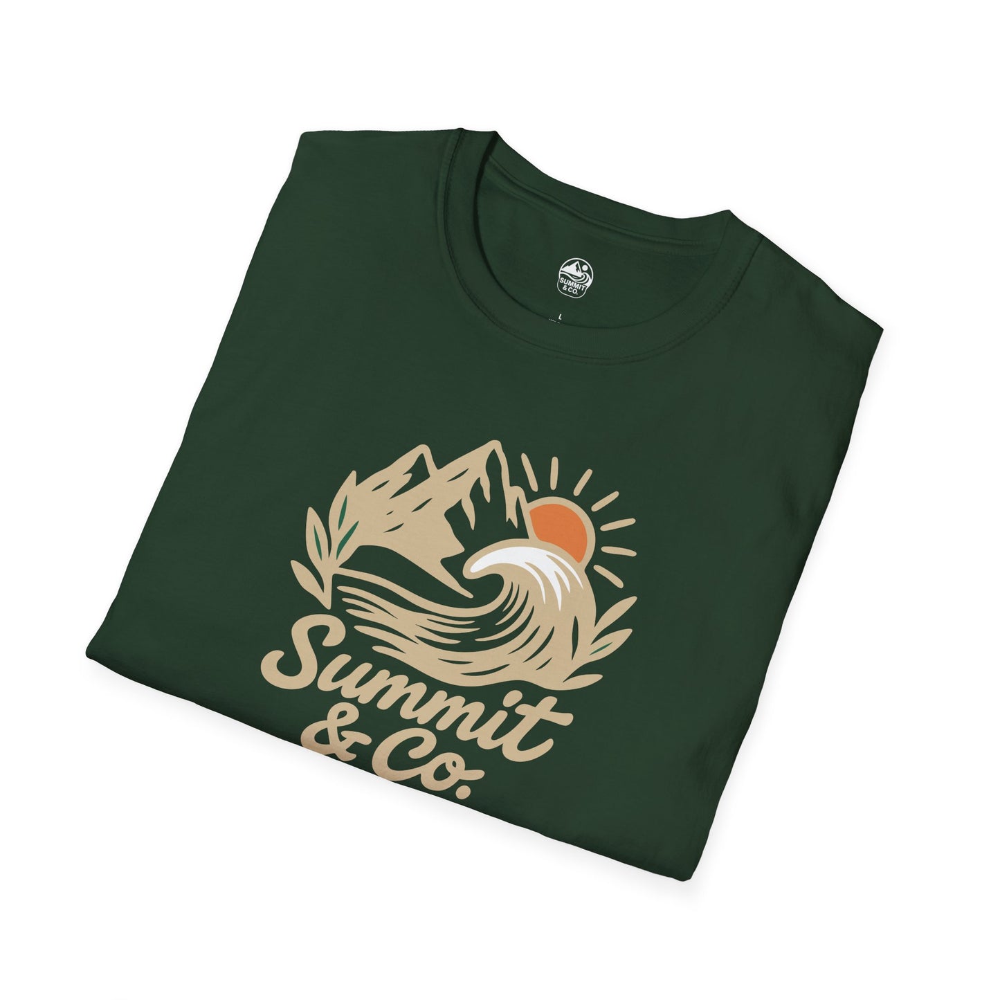Summit&Co. Softstyle Tee-Brushed Mountains