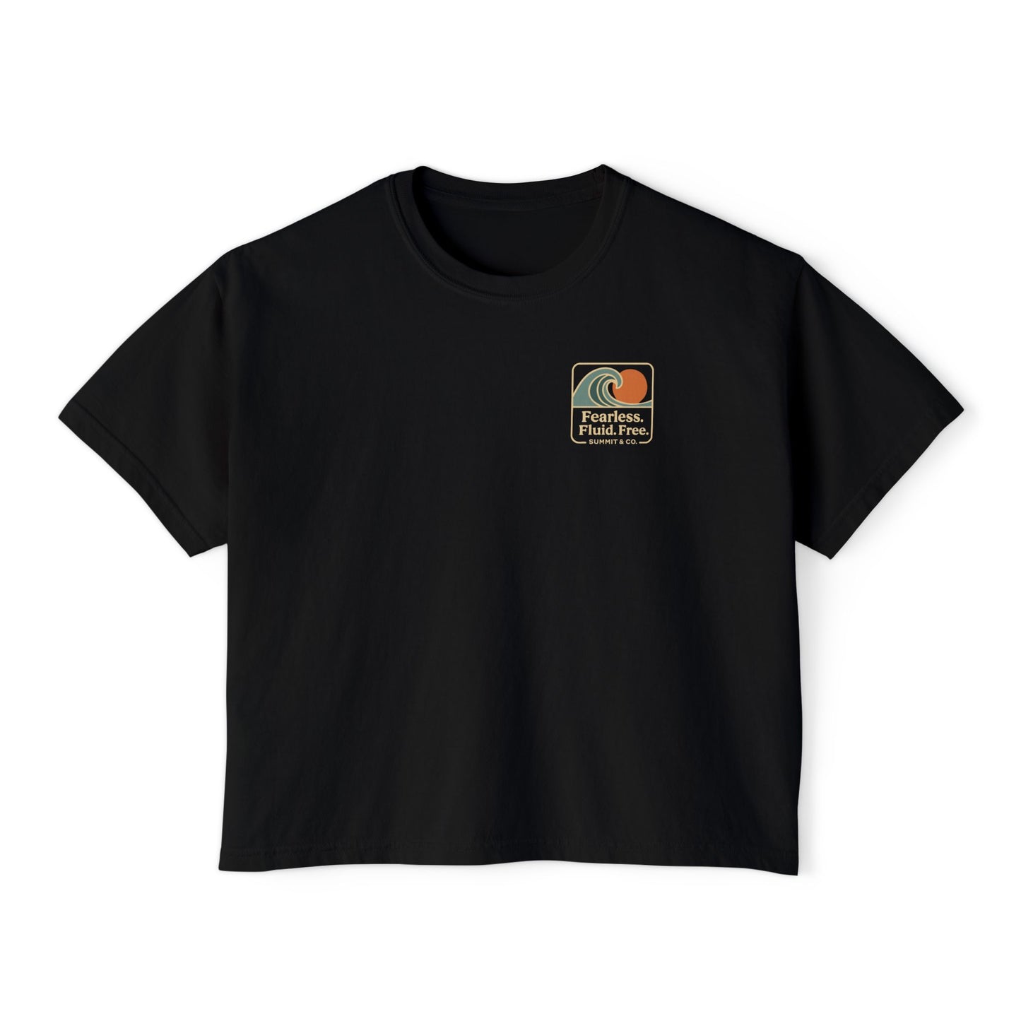 Summit&Co. Women Boxy Tee Fearless Fluid Free