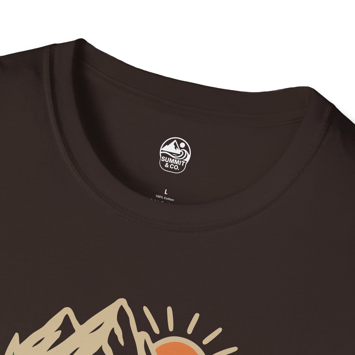 Summit&Co. Softstyle Tee-Brushed Mountains