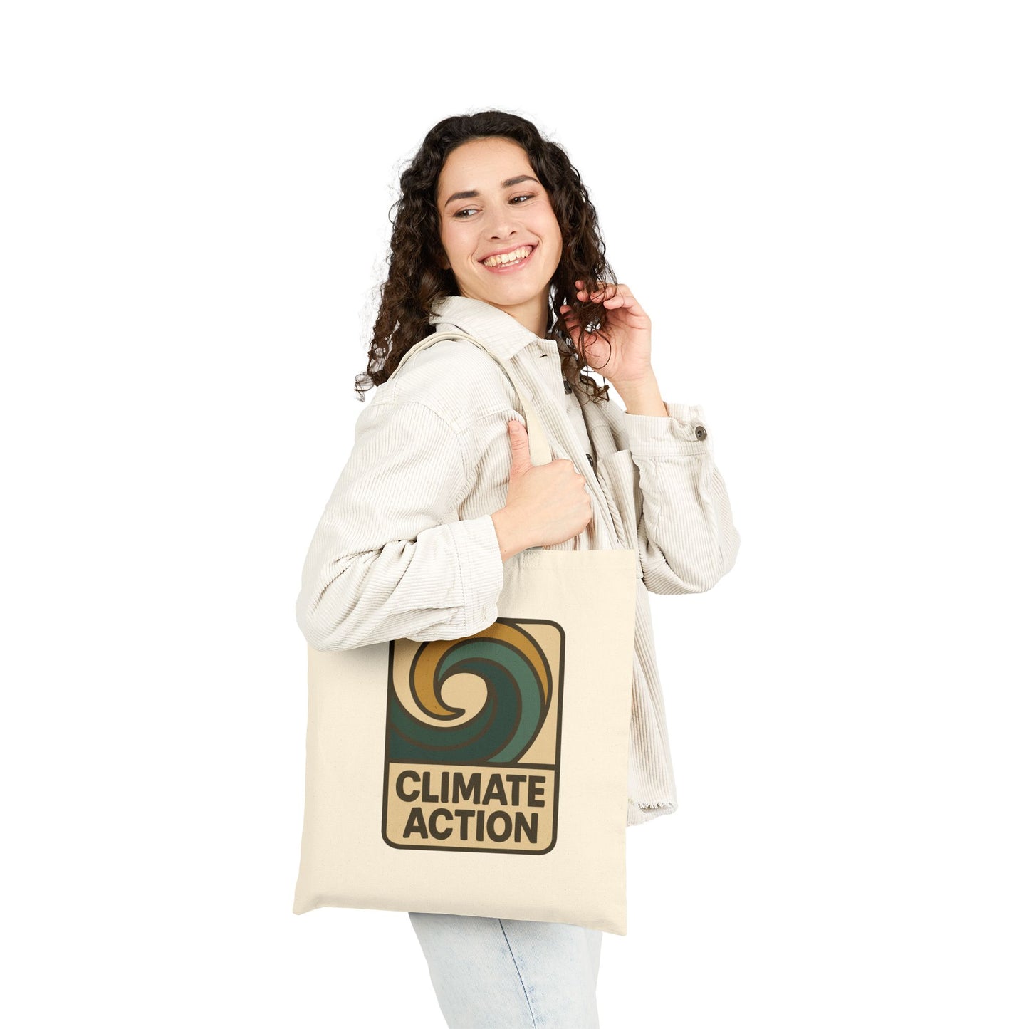 Eco-Friendly Climate Action Cotton Canvas Tote Bag