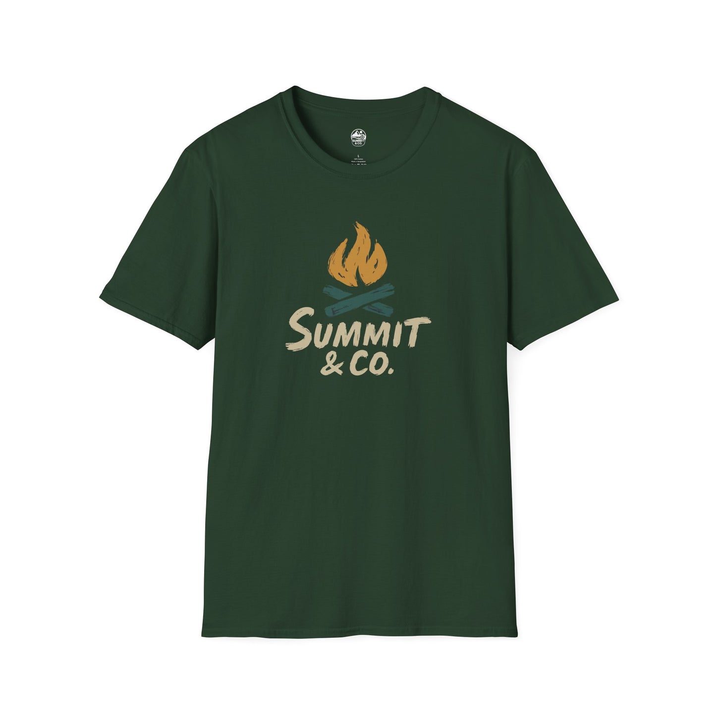 Summit&Co. Softstyle Tee- Brushed Fire