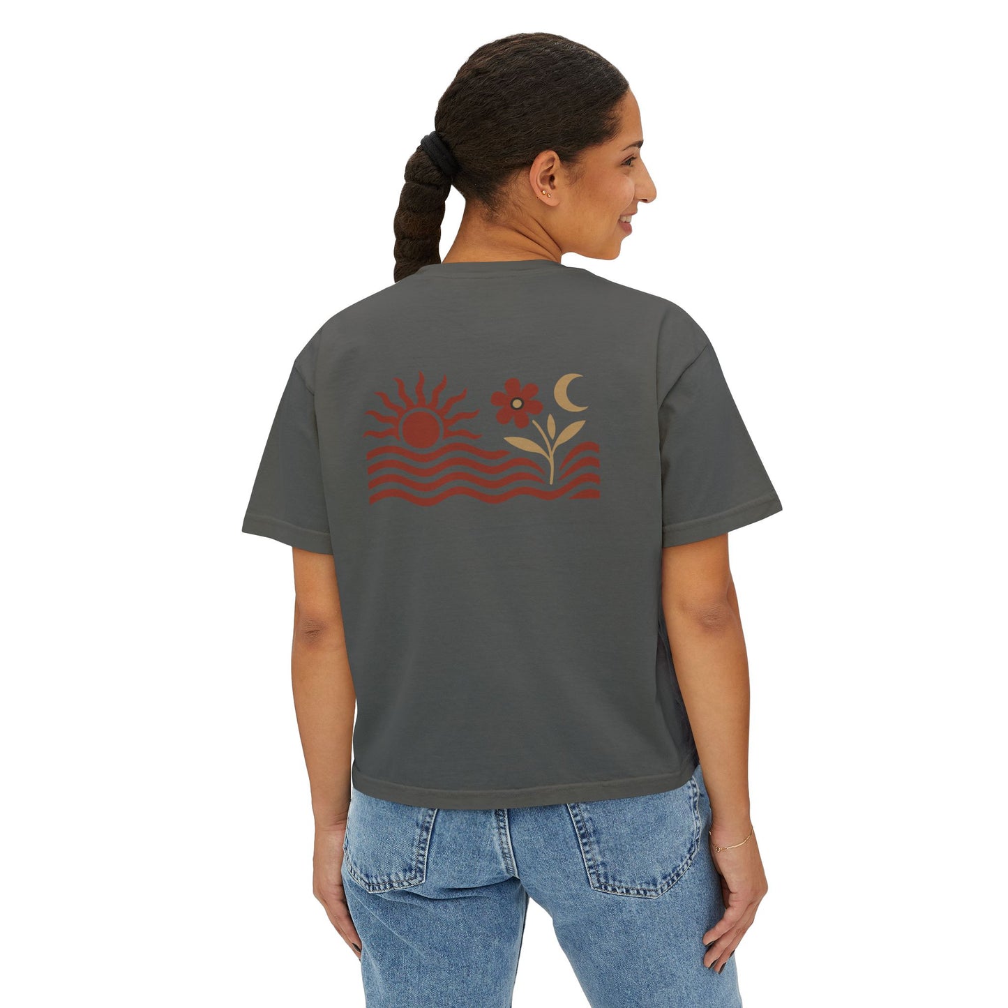 Summit&Co. Women Boxy Tee- Chase The Sun