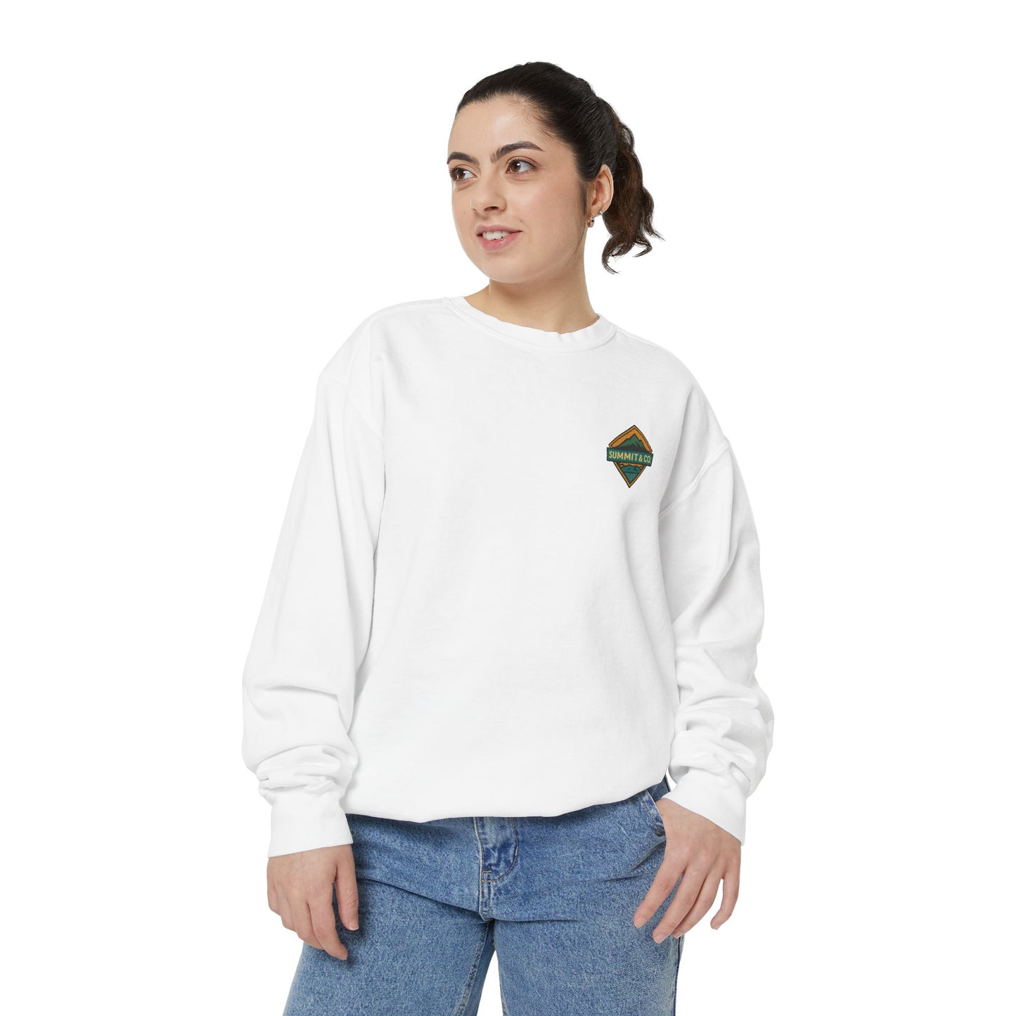 Women's Garment-Dyed Diamond Sweatshirt