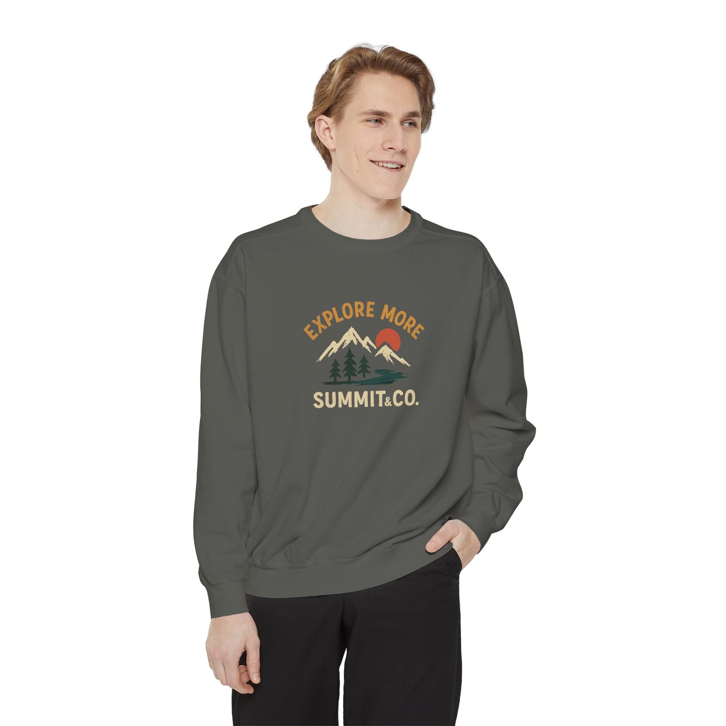Unisex Garment-Dyed Explore More Sweatshirt