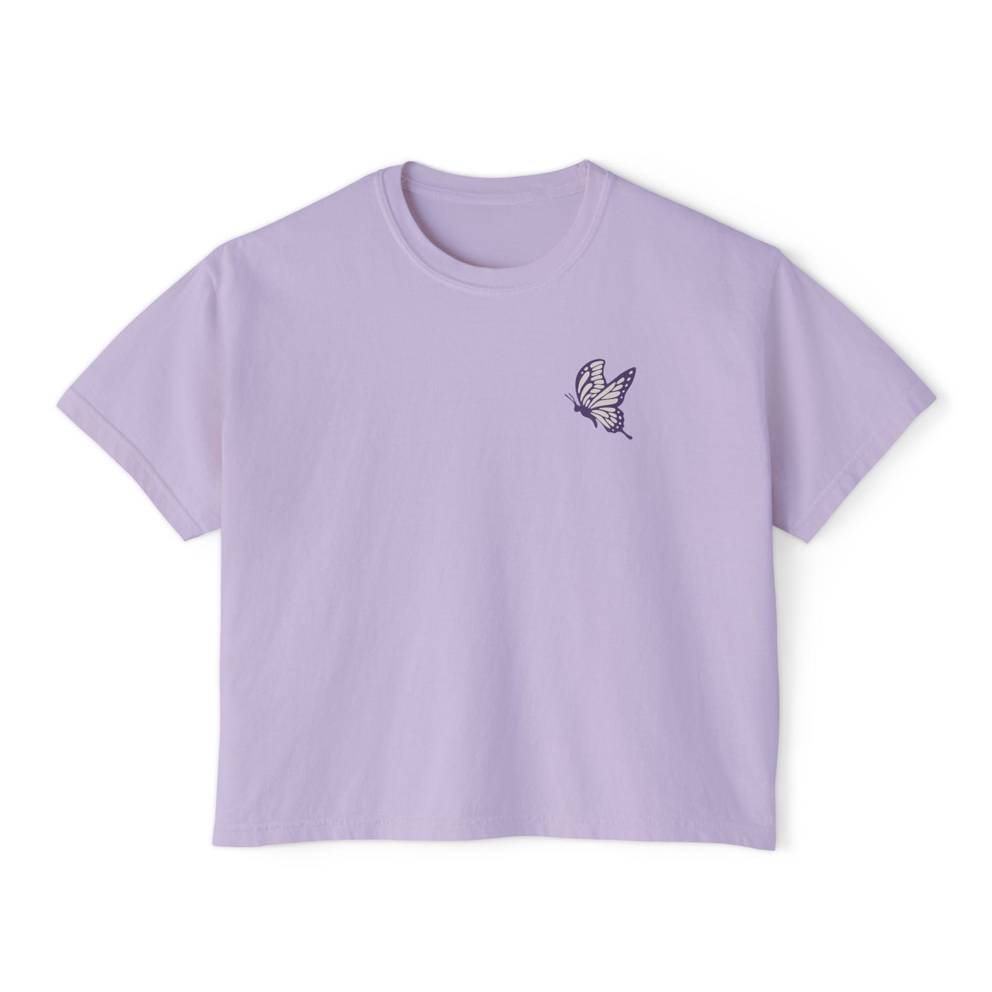Summit&Co. Women Boxy Tee- Butterfly