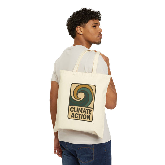 Eco-Friendly Climate Action Cotton Canvas Tote Bag