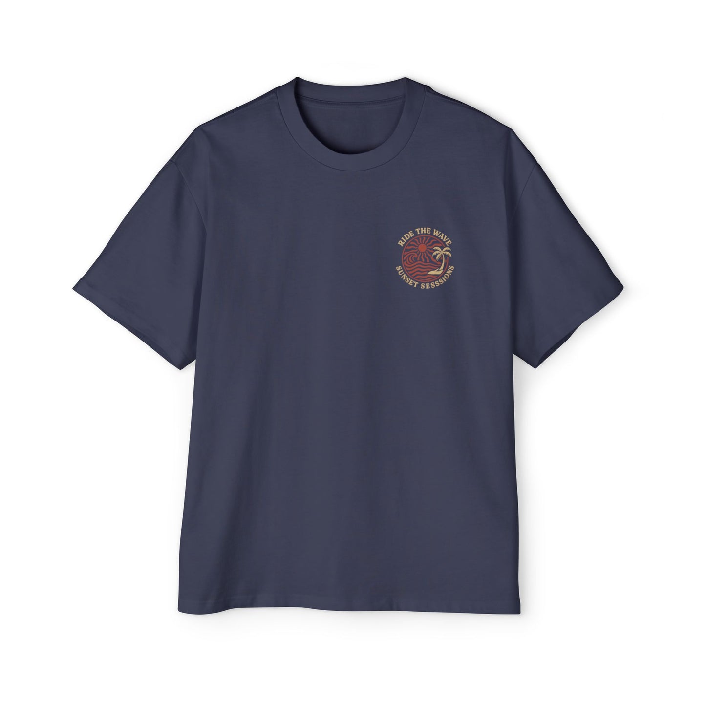 Men's Heavy Oversized Tee - Sunset Sessions