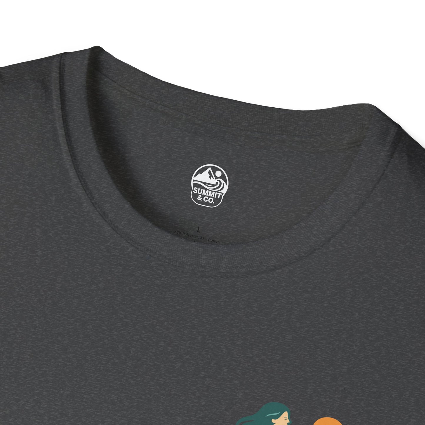 Summit&Co. Softstyle Tee-Surfer Woman Logo