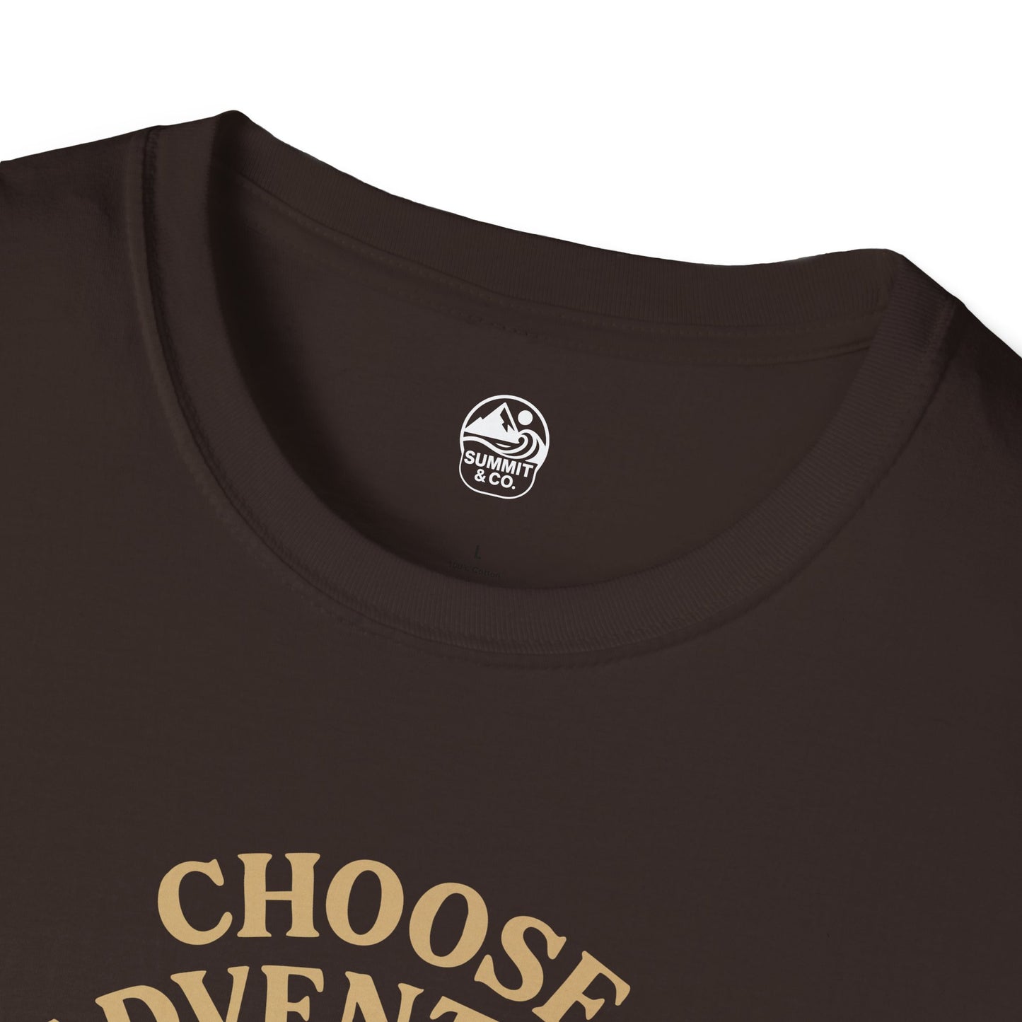 Summit&Co. Softstyle Tee-Choose Adventure (Back)