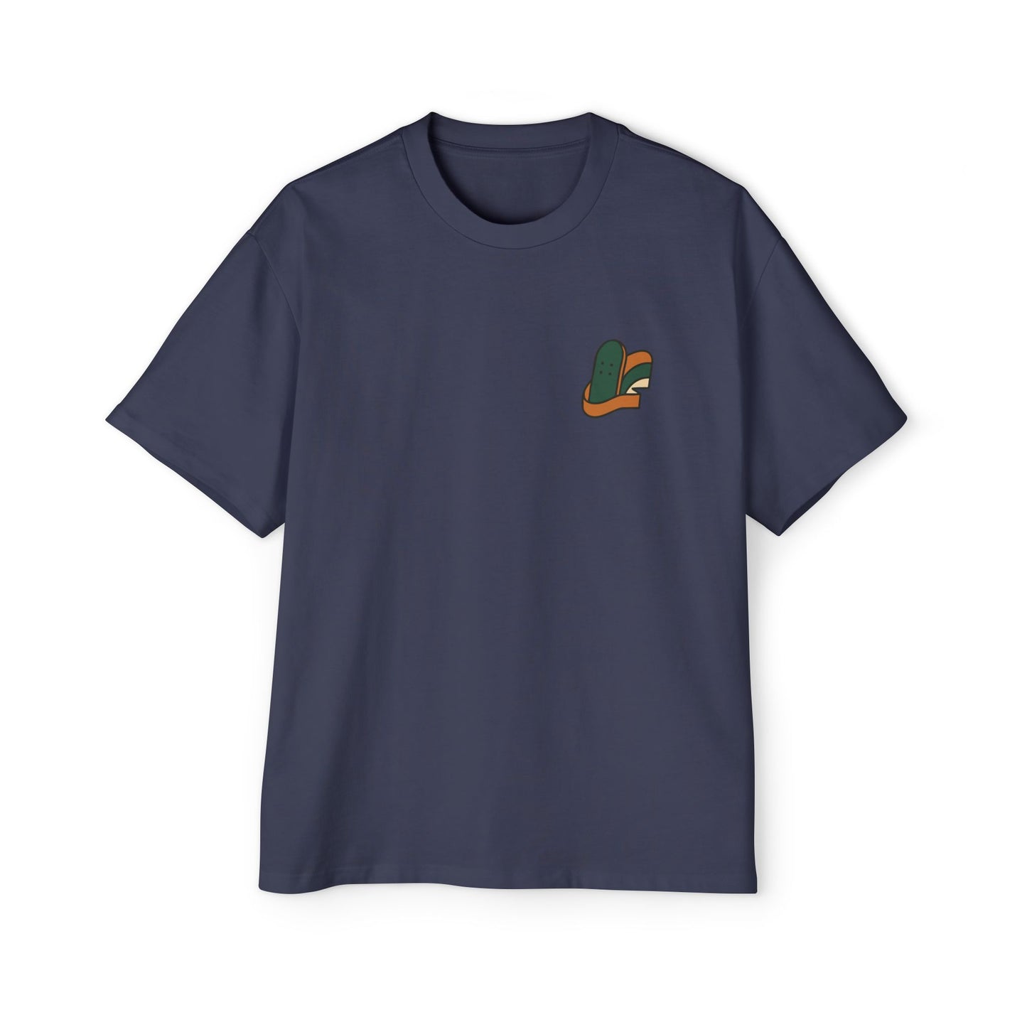 Men's Heavy Oversized Tee-Skate Logo