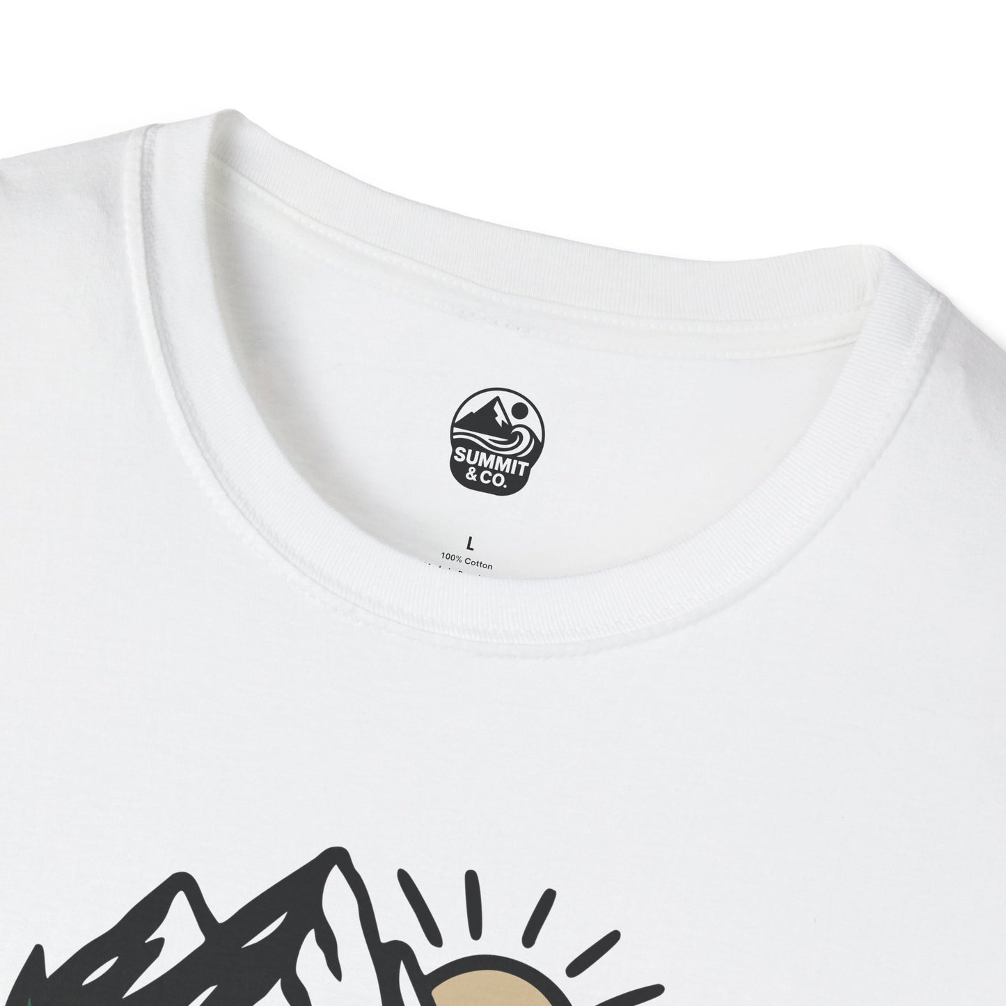 Summit&Co. Softstyle Tee-Brushed Mountains