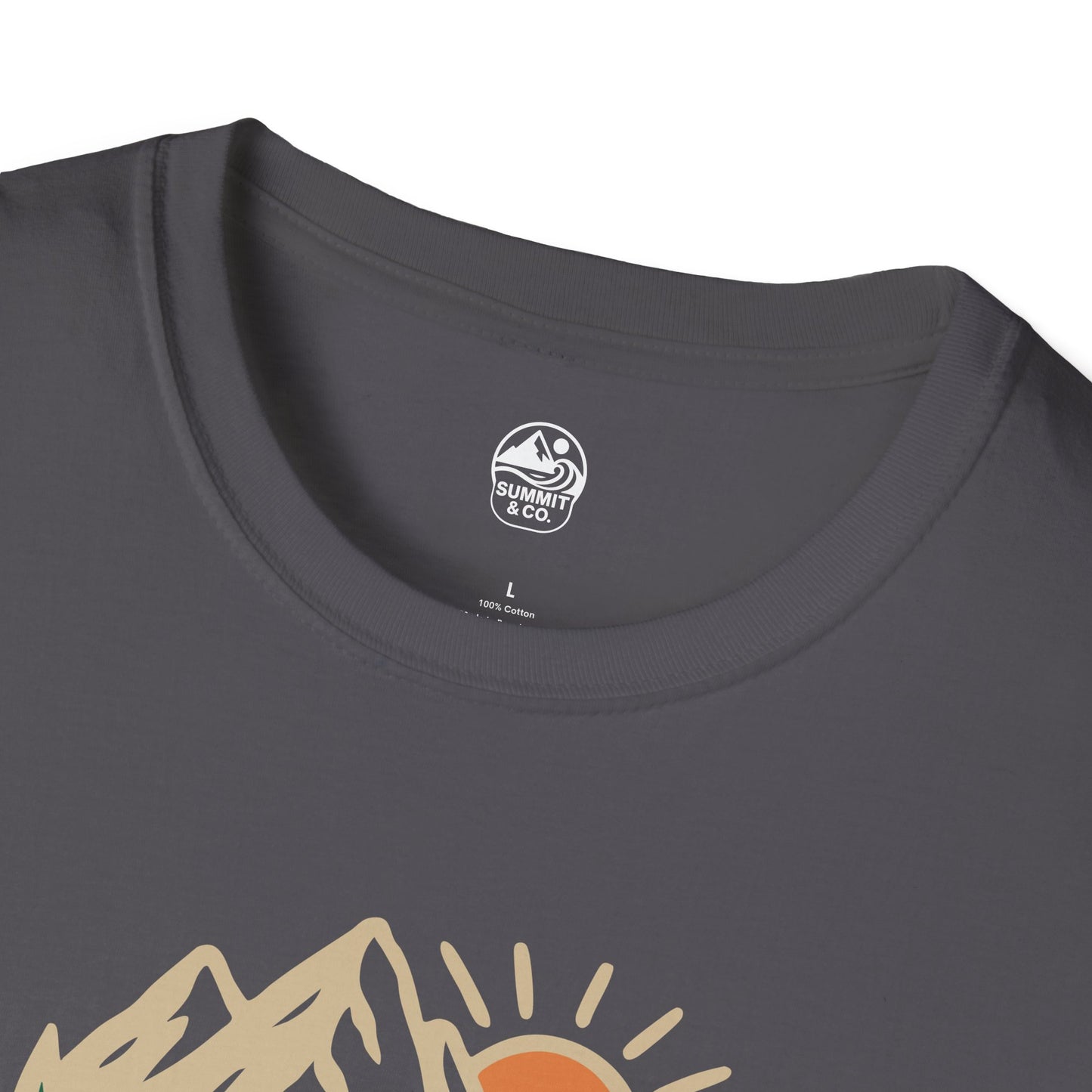 Summit&Co. Softstyle Tee-Brushed Mountains