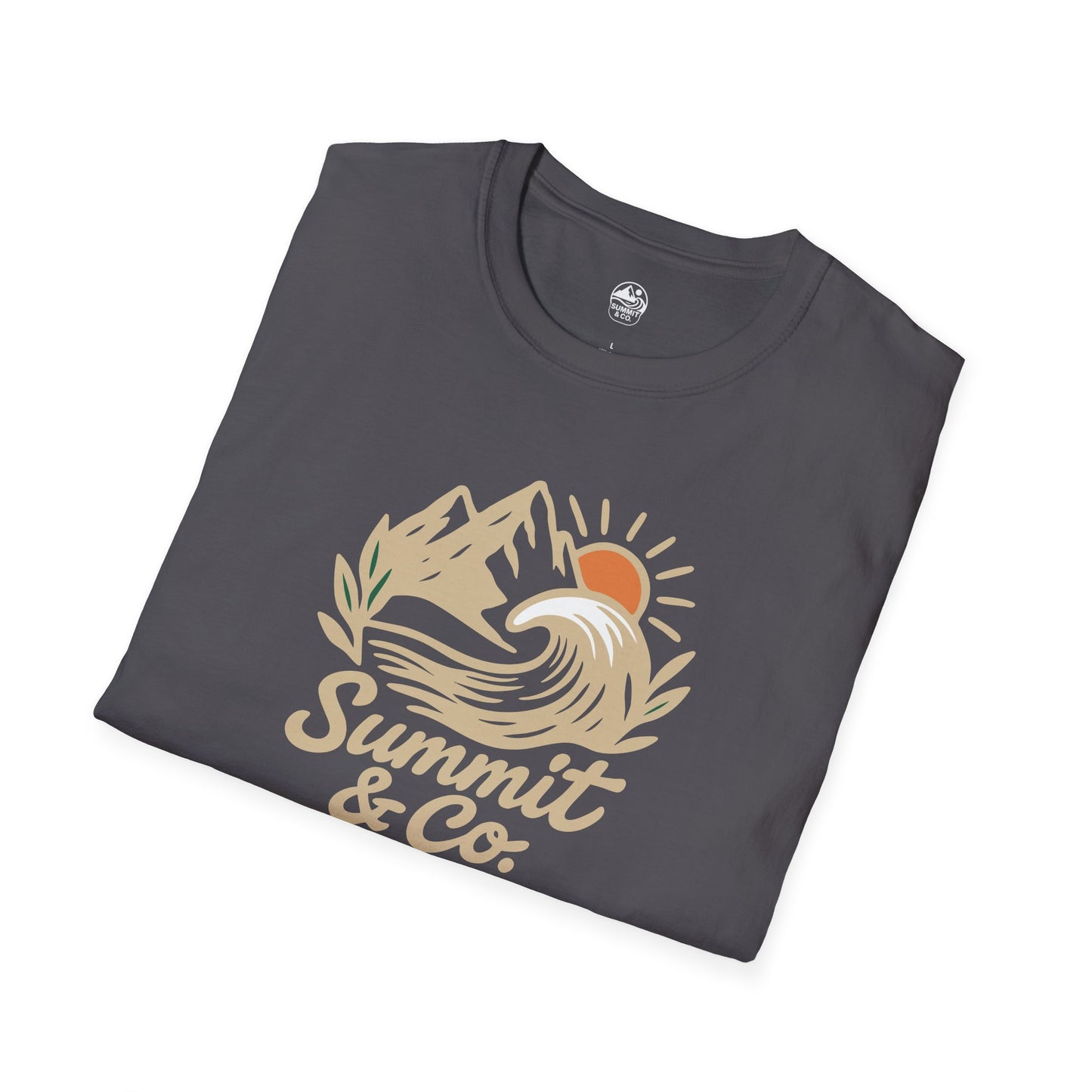 Summit&Co. Softstyle Tee-Brushed Mountains