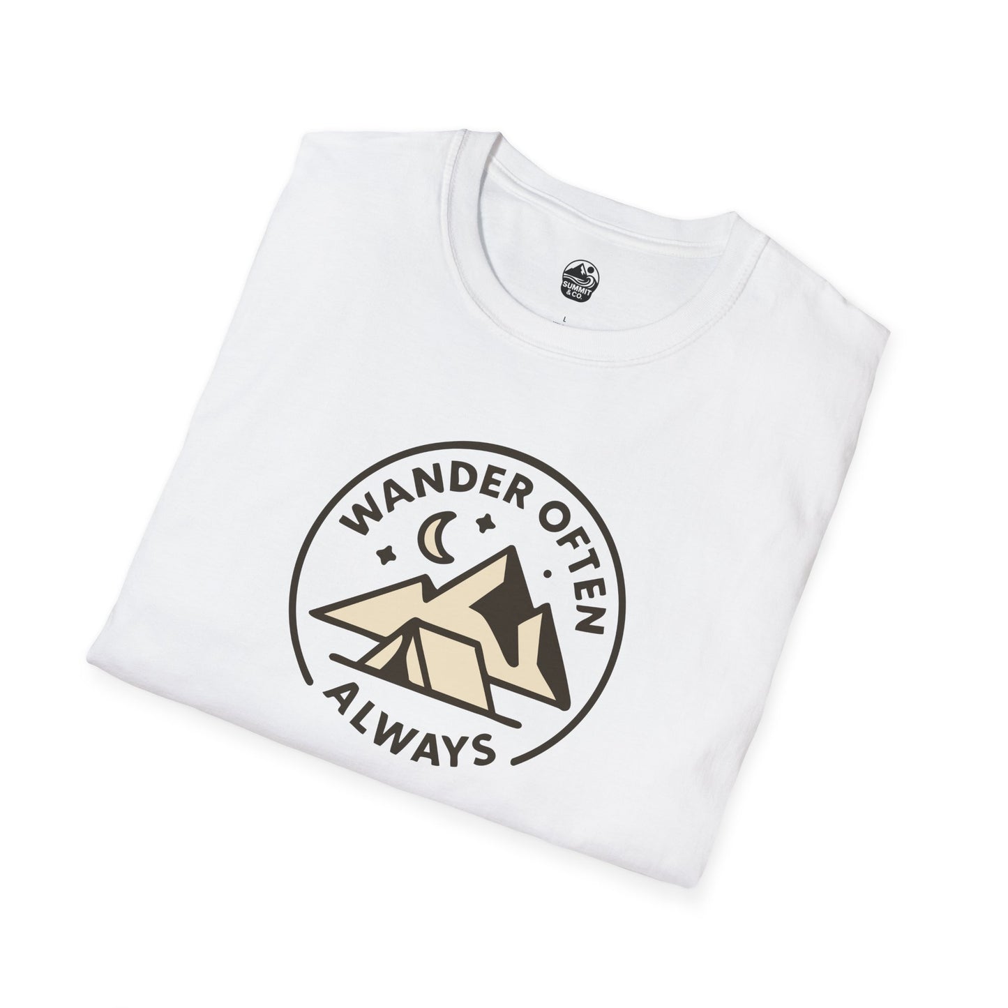 Summit&Co. Softstyle Tee-Wander Often Always