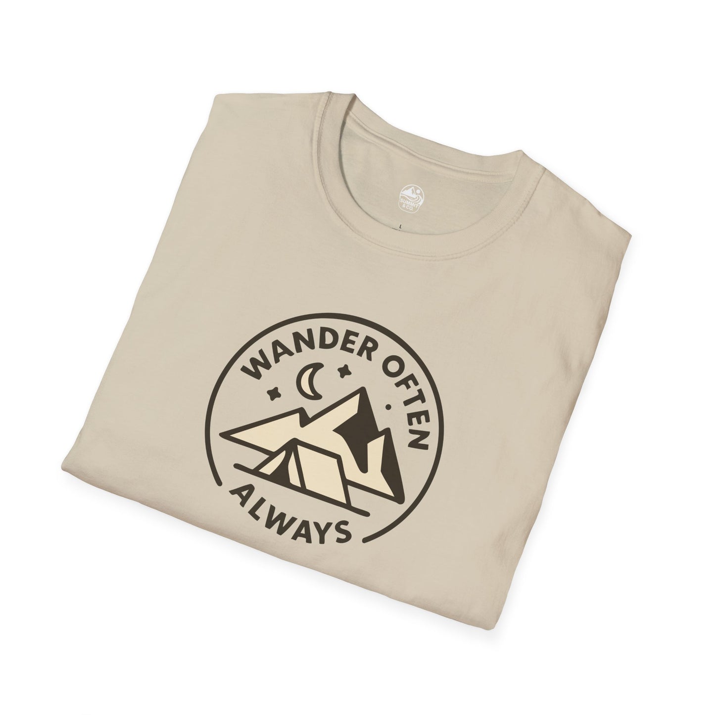 Summit&Co. Softstyle Tee-Wander Often Always