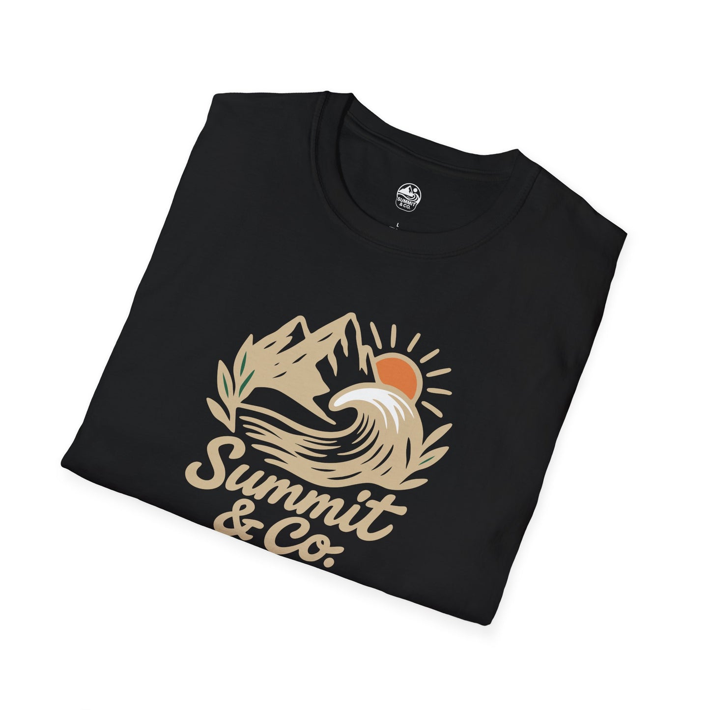 Summit&Co. Softstyle Tee-Brushed Mountains