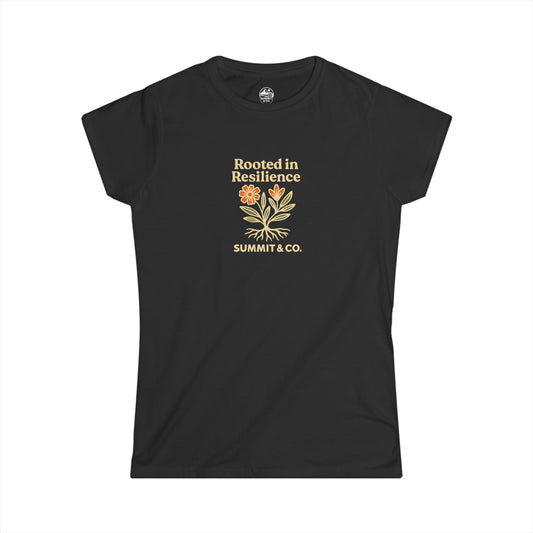 Summit&Co. Women's Slim Rooted In Resillience Tee