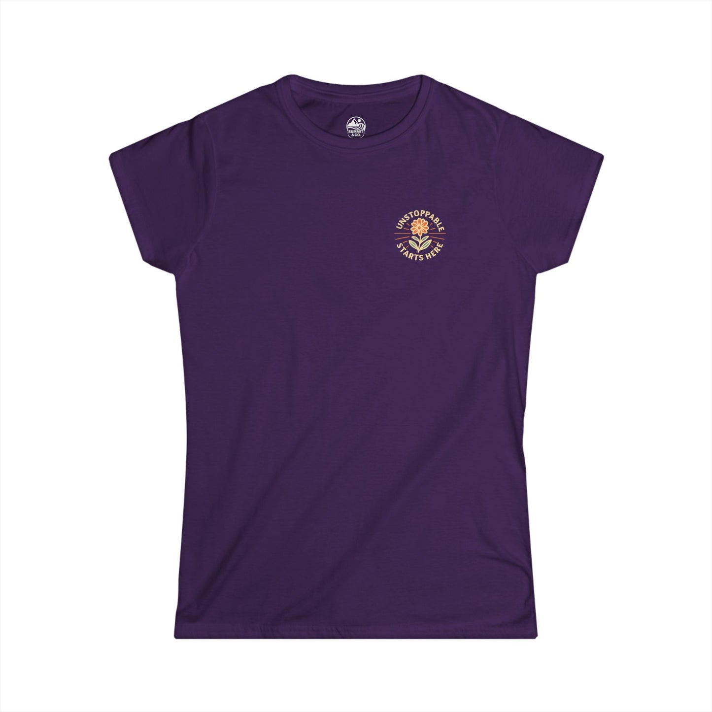 Summit&Co. Women's Slim Unstoppable Starts Here Tee