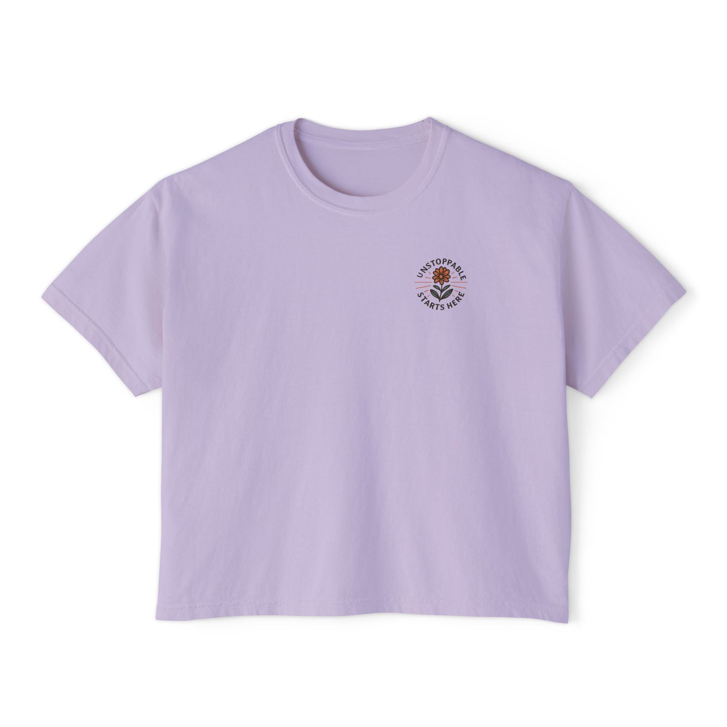 Summit&Co. Women Boxy Tee-Unstoppable Starts Here