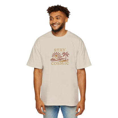 Men's Heavy Oversized Tee-Stay Cosmic