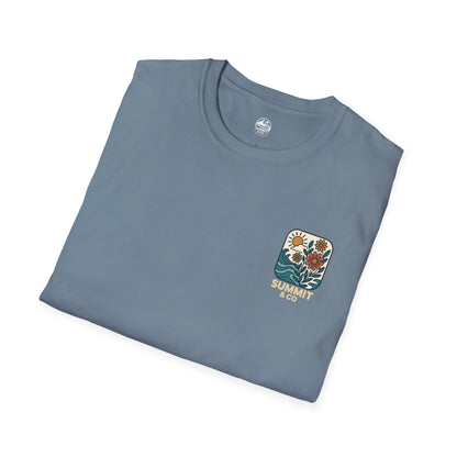Summit&Co. Softsyle Tee-Floral Logo