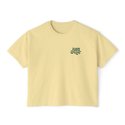 Summit&Co. Women Boxy Tee-Happy Camper