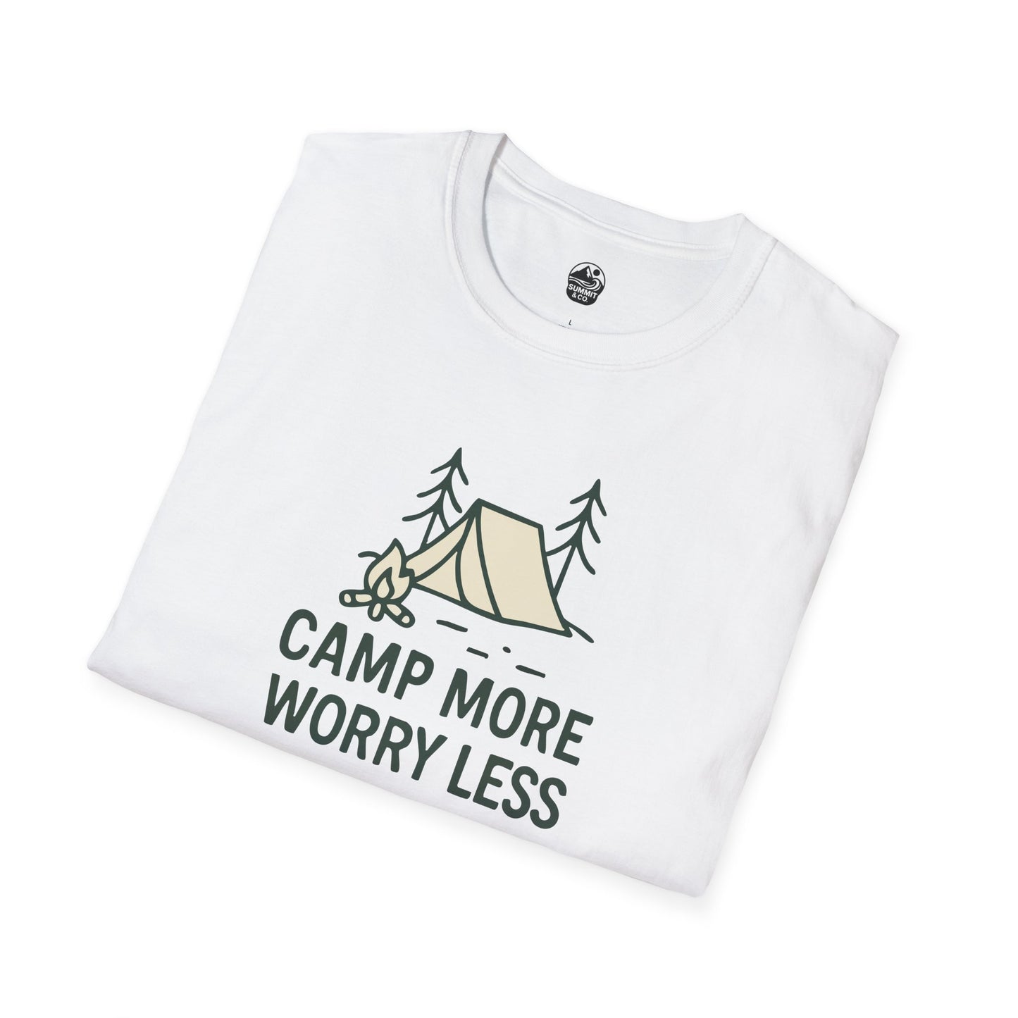 Summit&Co. Softstyle Tee-Camp More Worry Less
