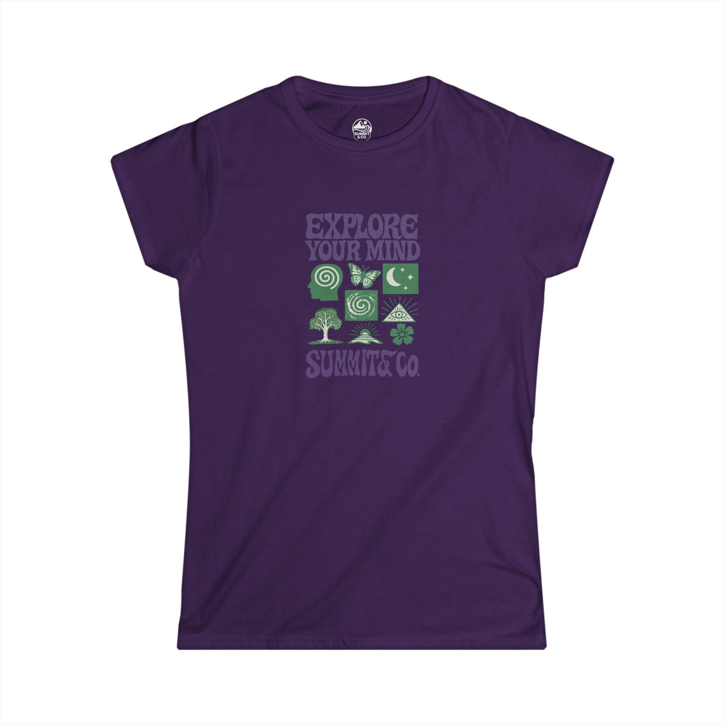Summit&Co. Women's Slim Explore Your Mind Tee
