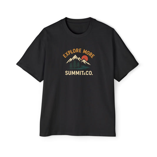 Men's Heavy Oversized Tee-Explore More
