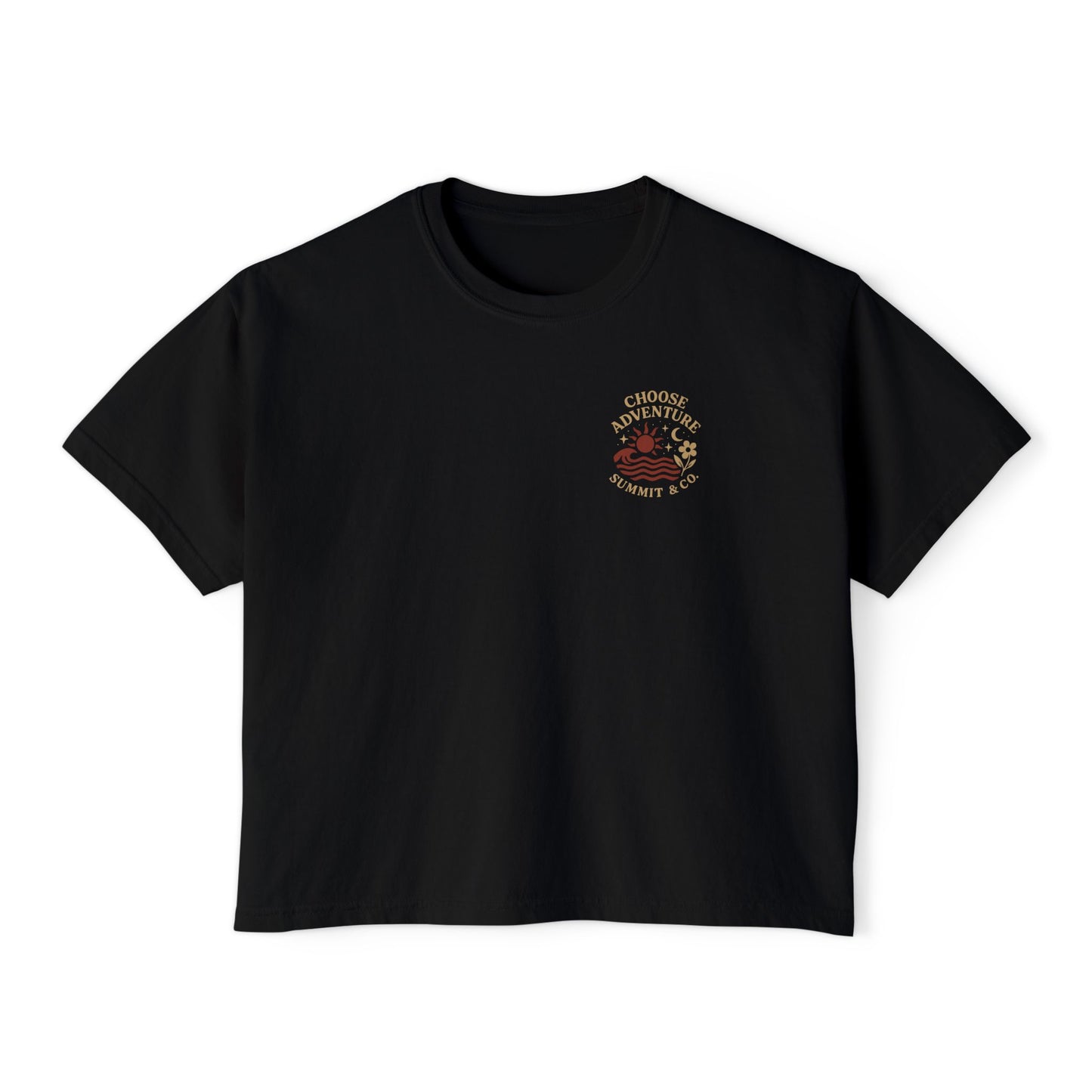 Summit&Co. Women Boxy Tee- Chase The Sun