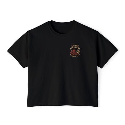 Summit&Co. Women Boxy Tee- Chase The Sun