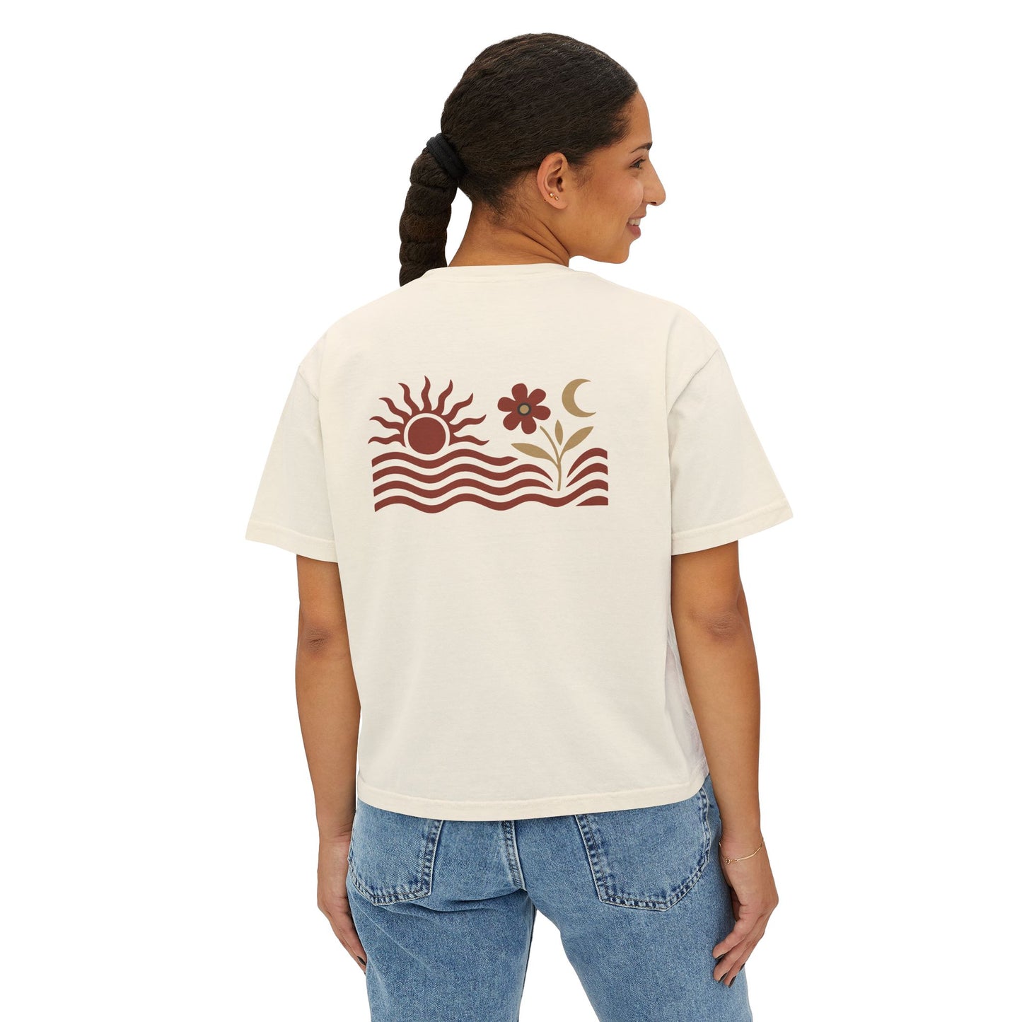Summit&Co. Women Boxy Tee- Chase The Sun