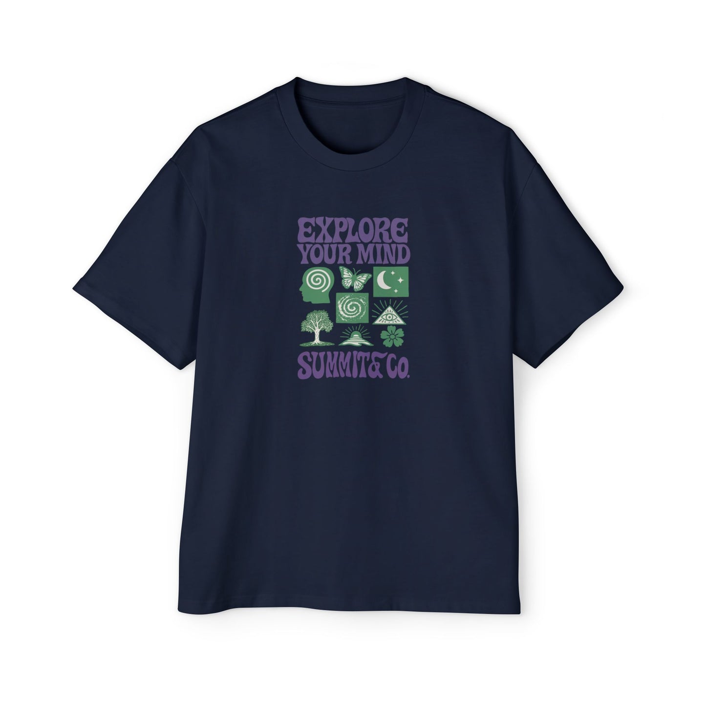 Men's Heavy Oversized Tee - Explore Your Mind T-Shirt