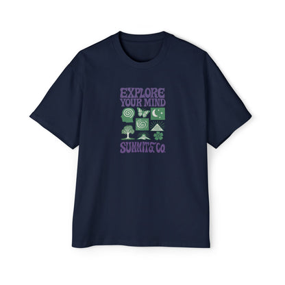 Men's Heavy Oversized Tee - Explore Your Mind T-Shirt