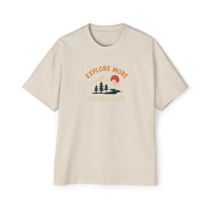 Men's Heavy Oversized Tee-Explore More