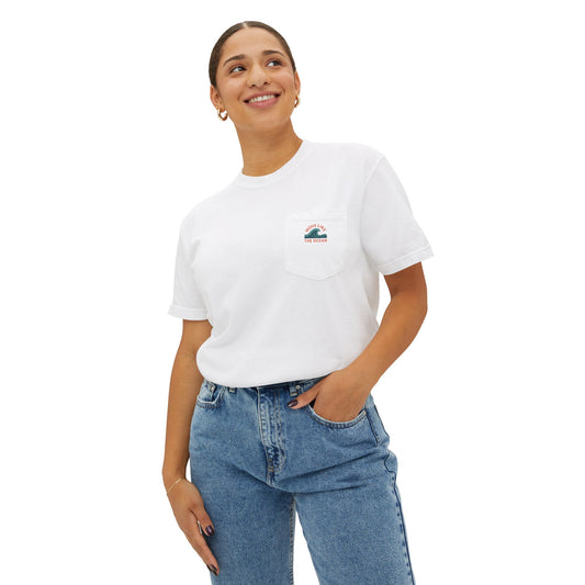 Comfortable Women's Pocket T-Shirt | Move Like The Ocean