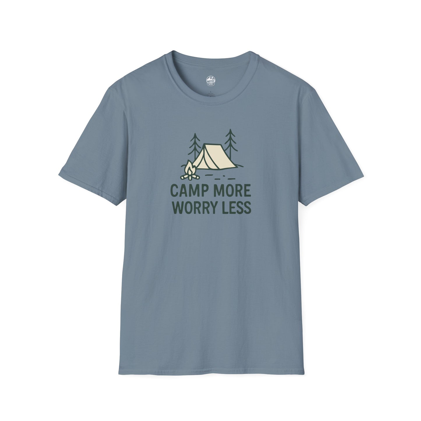 Summit&Co. Softstyle Tee-Camp More Worry Less