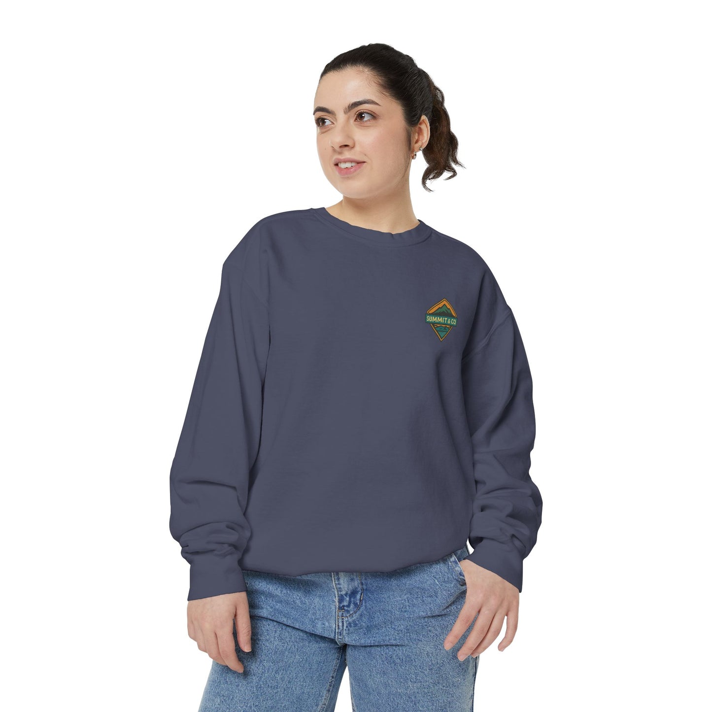 Women's Garment-Dyed Diamond Sweatshirt