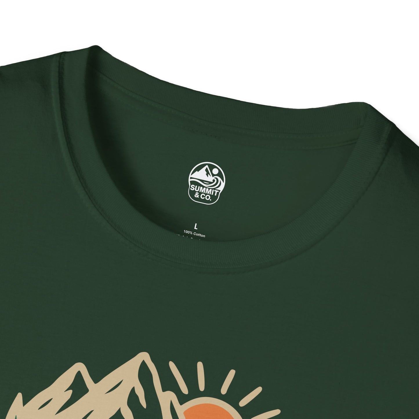 Summit&Co. Softstyle Tee-Brushed Mountains