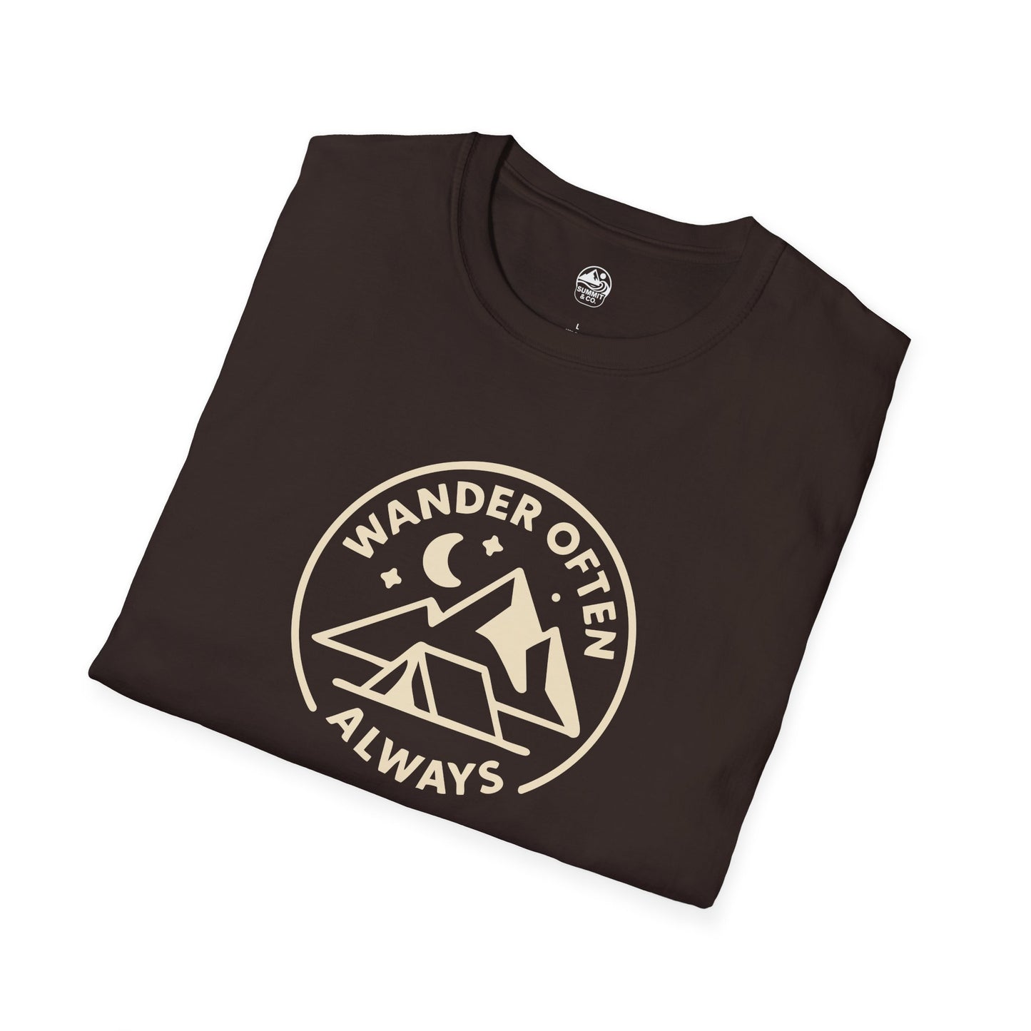 Summit&Co.  Softstyle Tee-Wander Often Always