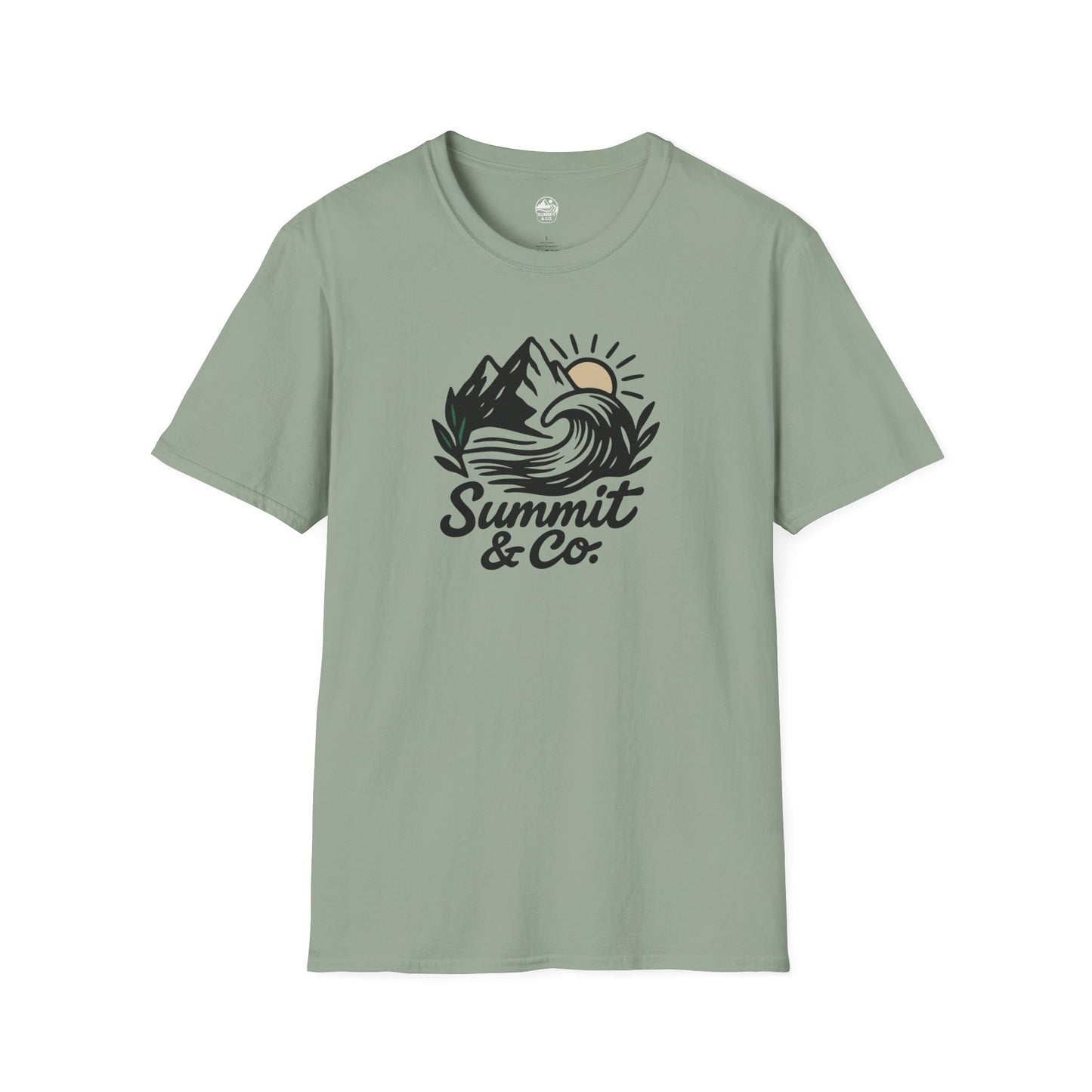Summit&Co. Softstyle Tee-Brushed Mountains