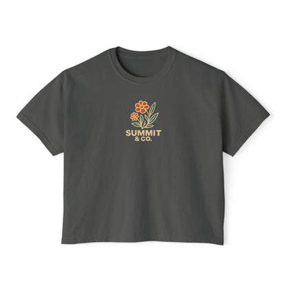 Summit&Co.Women Boxy Tee Floral